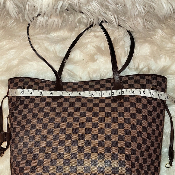 Brown Checkered Daisy Rose Bag and Wallet - Picture 6 of 11